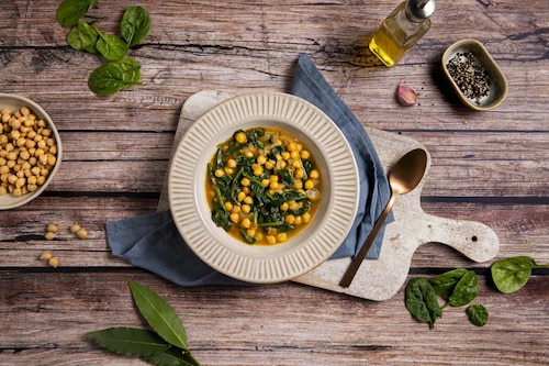 Ciecierzyca ze szpinakiem