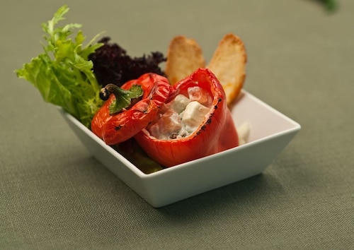 Przepis na Słodka papryka faszerowana serem feta Słodka papryka faszerowana serem feta