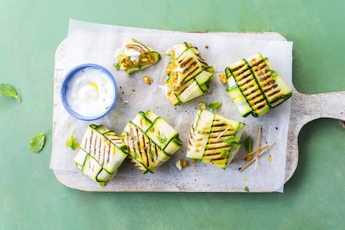 Przepis na Cukinia nadziewana soczewicą i serem feta Cukinia nadziewana soczewicą i serem feta