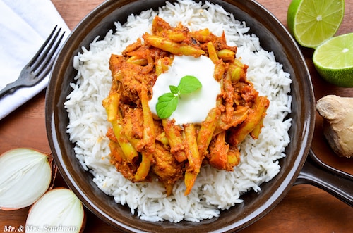 Curry z fasolką szparagową