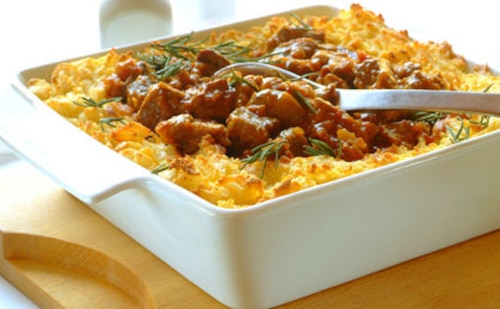 Przepis na Curry z wołowiny z ziemniaczanym puree Curry z wołowiny z ziemniaczanym puree