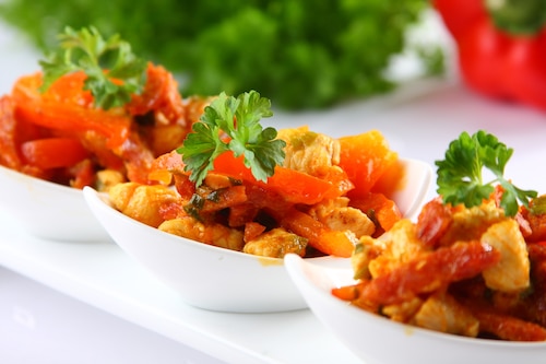 Przepis na Kurczak z papryką i chorizo Kurczak z papryką i chorizo