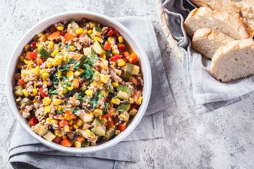 Przepis na Danie z kukurydzy i mięsa mielonego Danie z kukurydzy i mięsa mielonego