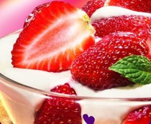 Deser owocowy  z lodami 