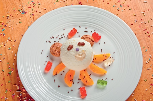 Przepis na Dobre lody śmietankowe z owocami "Egzotyczny miś" Dobre lody śmietankowe z owocami "Egzotyczny miś"