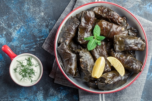 Przepis na Dolmadakia –greckie gołąbki Dolmadakia –greckie gołąbki