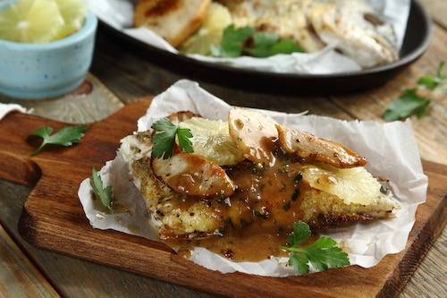 Przepis na Dorada a la manier z prawdziwkami Dorada a la manier z prawdziwkami