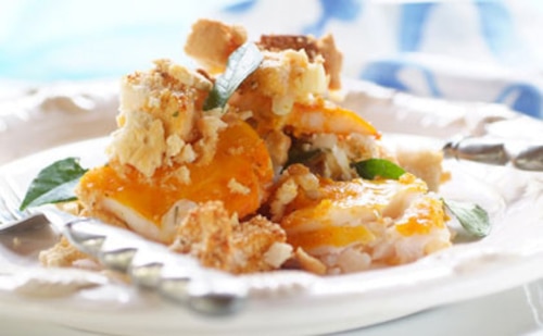 Przepis na Dorsz w curry z chrupiącą posypką Dorsz w curry z chrupiącą posypką