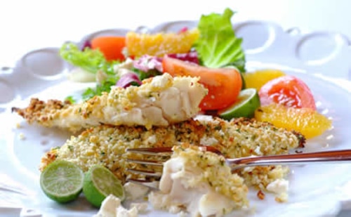 Przepis na Dorsz zapiekany w migdałach Dorsz zapiekany w migdałach