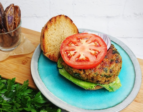 Przepis na Burger z kaszy bulgur Burger z kaszy bulgur