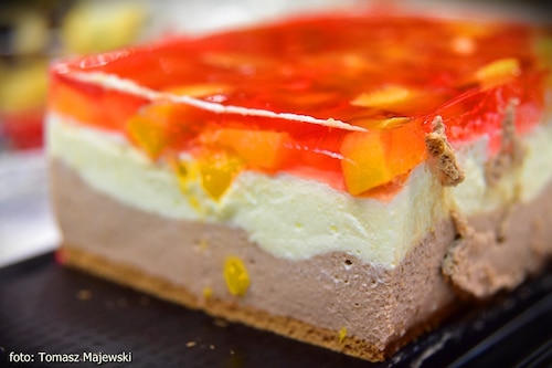 Przepis na Dwusmakowy sernik na zimno Dwusmakowy sernik na zimno