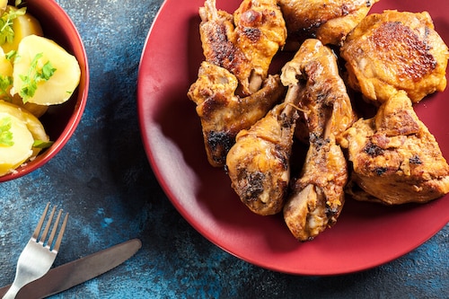 Przepis na Duszony kurczak Duszony kurczak