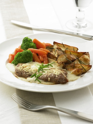 Eskalopki z oscypkiem i szczypiorkiem