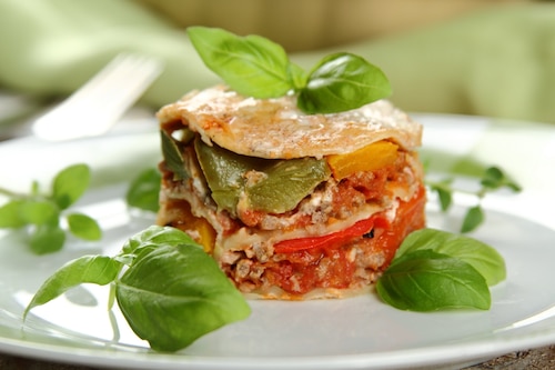 Extra ostra lasagne z grillowaną papryką