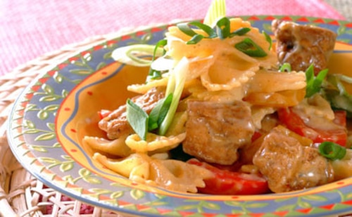 Farfalle z kurczakiem