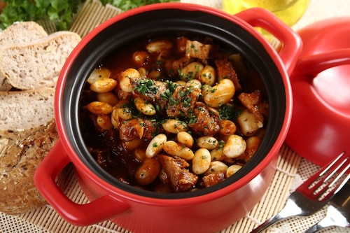 Przepis na Karkówka z fasolką Karkówka z fasolką