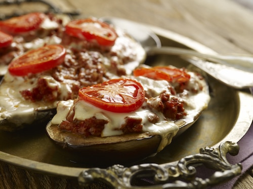 Faszerowane bakłażany zapiekane z beszamelem