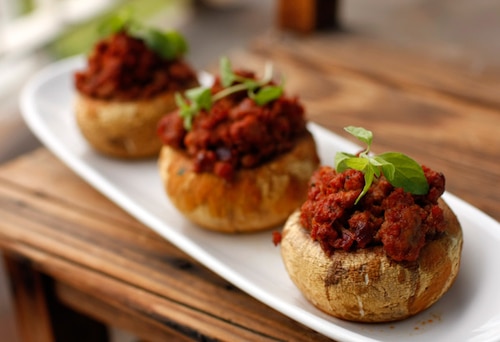 Faszerowane pieczarki