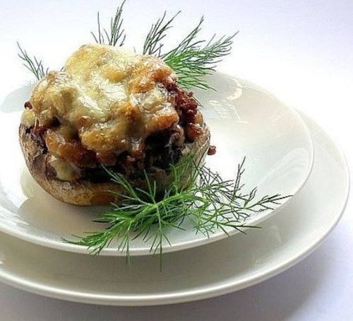 Faszerowane pieczarki