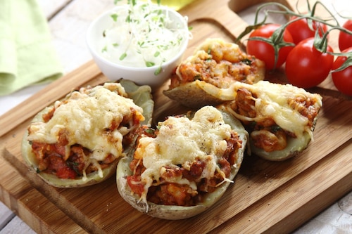 Przepis na Ziemniaki faszerowane mięsem Ziemniaki faszerowane mięsem