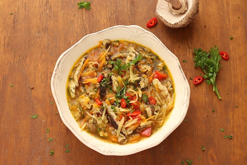 Jesienne flaczki z kani