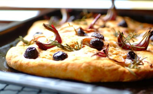 Focaccia z pomidorami