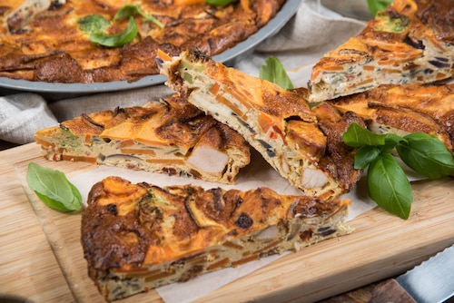 Przepis na Frittata z kurczakiem Frittata z kurczakiem