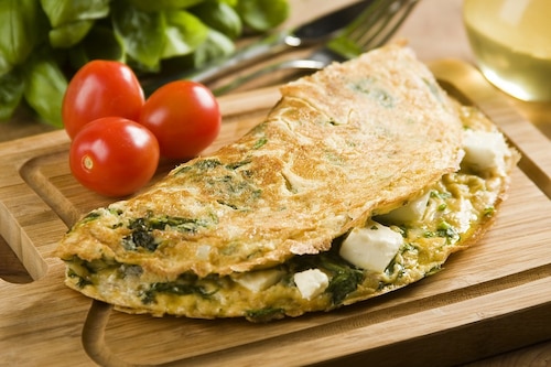 Przepis na Omlet ze szpinakiem Omlet ze szpinakiem