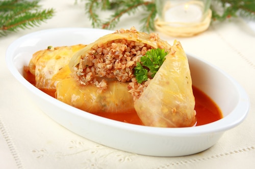 Przepis na Gołąbki z nadzieniem z kaszy gryczanej Gołąbki z nadzieniem z kaszy gryczanej