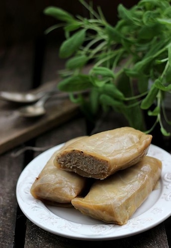 Gołąbki z pieczoną kaczką