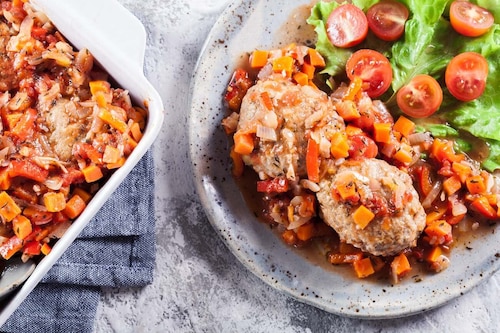 Gołąbki bez zawijania w sosie włoskim