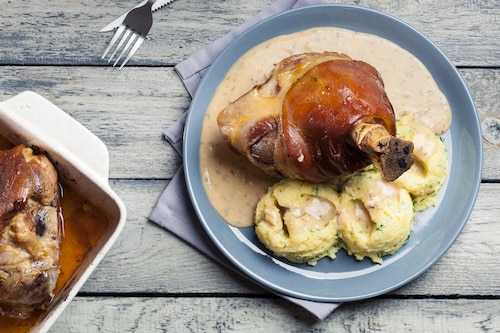 Przepis na Golonka w sosie chrzanowym Golonka w sosie chrzanowym