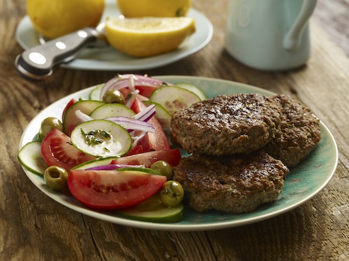 Greckie burgery wołowe