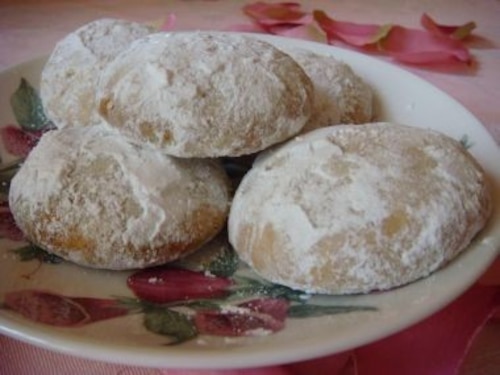 Przepis na Greckie ciasteczka migdałowe Greckie ciasteczka migdałowe