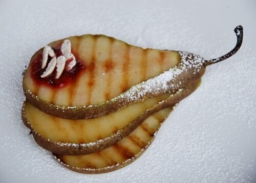 Przepis na Grillowana gruszka z żurawiną błotną Grillowana gruszka z żurawiną błotną