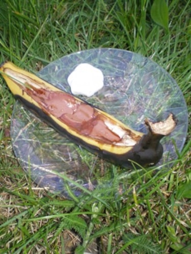 Grillowane banany z czekoladą