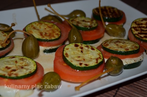 Grillowane cukinie z mozzarellą