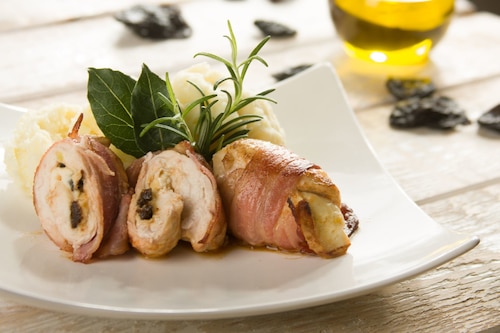 Grillowane roladki z kurczaka à la Saltimbocca