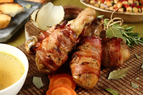 Przepis na Grillowane udka z rosołu Grillowane udka z rosołu