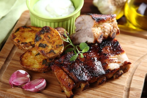 Grillowane żeberka z miodem i ostrą papryką