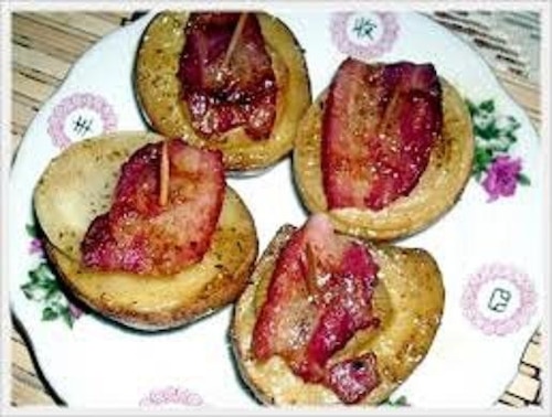 Grillowane ziemniaki z bekonem