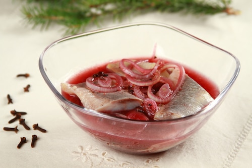 Grodzieński śledzik z octem winnym a la łosoś