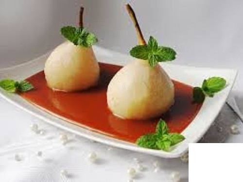 Gruszki w sosie karmelowym