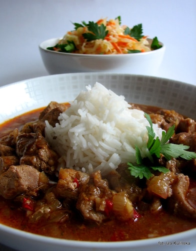 Przepis na Gulasz gyros z indyka Gulasz gyros z indyka