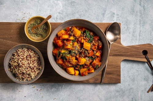 Przepis na Gulasz z dyni i soczewicy Gulasz z dyni i soczewicy