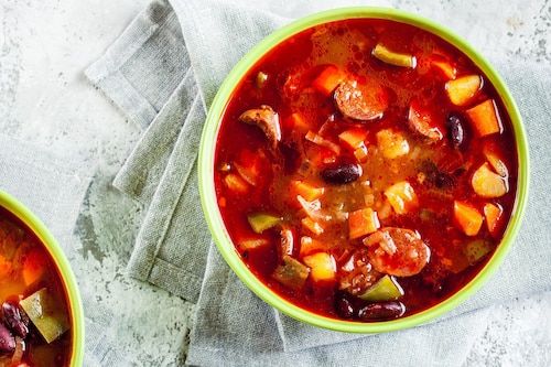 Przepis na Hiszpańska zupa fasolowa Hiszpańska zupa fasolowa