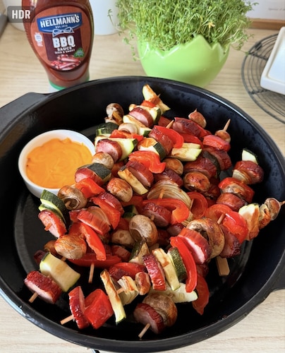 Szaszłyki z kiełbasą