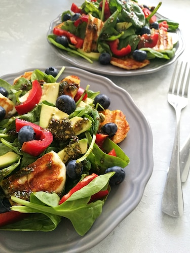 Przepis na Sałatka z halloumi Sałatka z halloumi