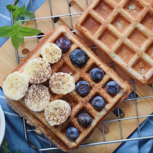 Przepis na Wegańskie gofry z cynamonem Wegańskie gofry z cynamonem