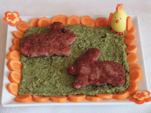 Przepis na Indycze króliczki na brokułowej trawie Indycze króliczki na brokułowej trawie